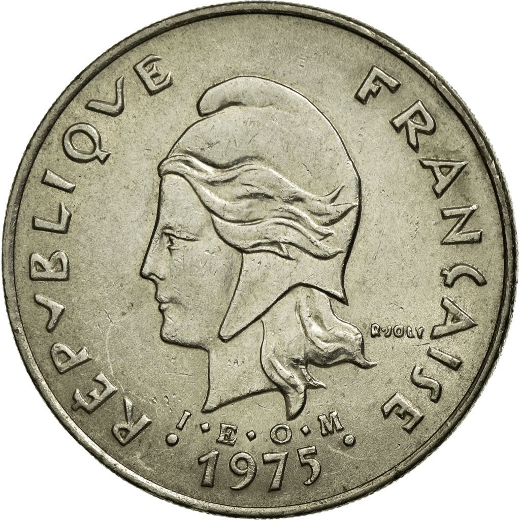 Coin, French Polynesia, 50 Francs, 1975, Paris, EF(40-45), Nickel, KM:13