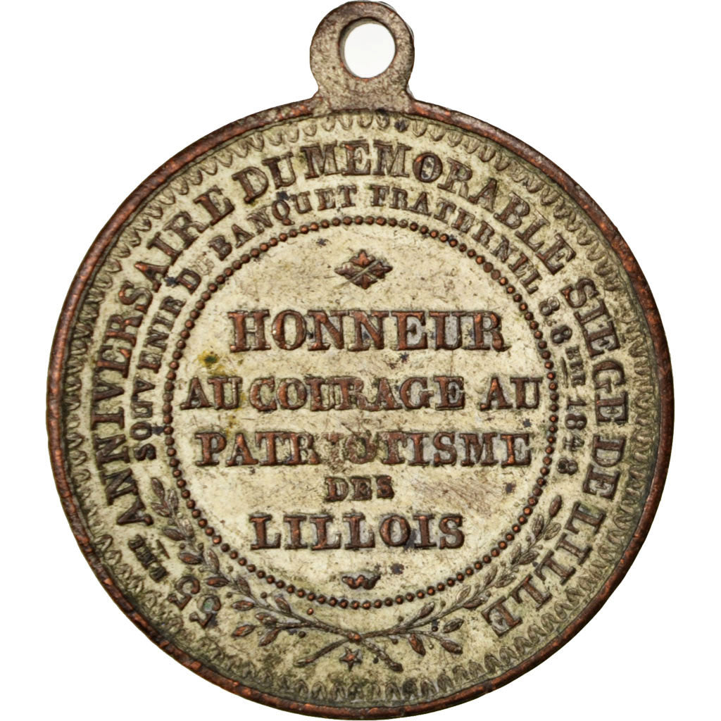 France, Medal, French Second Republic, History, AU(50-53), Copper