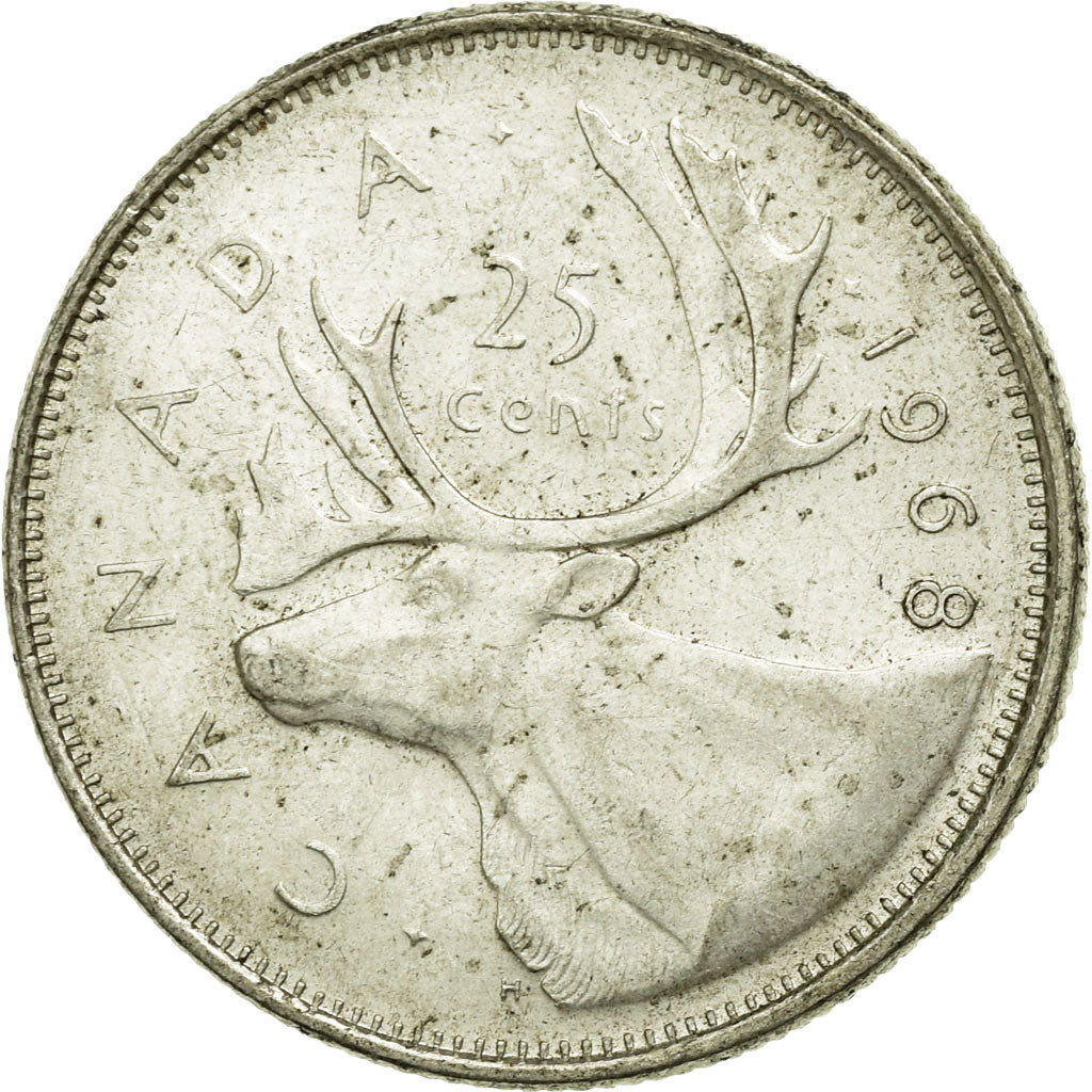 Monnaie, Canada, Elizabeth II, 25 Cents, 1968, Royal Canadian Mint, Ottawa, TTB
