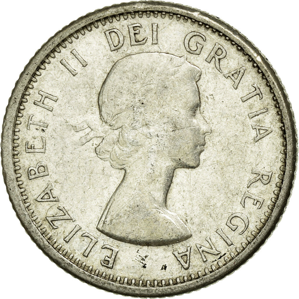 Monnaie, Canada, Elizabeth II, 10 Cents, 1961, Royal Canadian Mint, Ottawa, TTB