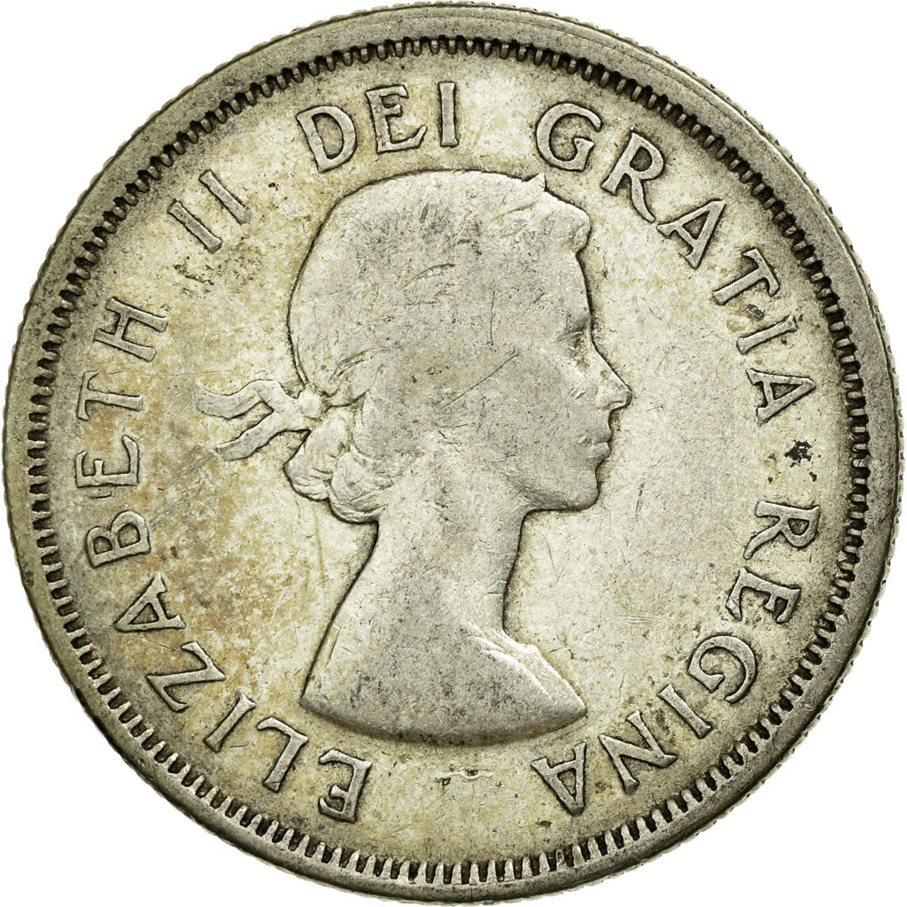 Moeda, Canadá, Elizabeth II, 25 Cents, 1963, Royal Canadian Mint, Ottawa