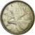 Moeda, Canadá, Elizabeth II, 25 Cents, 1963, Royal Canadian Mint, Ottawa