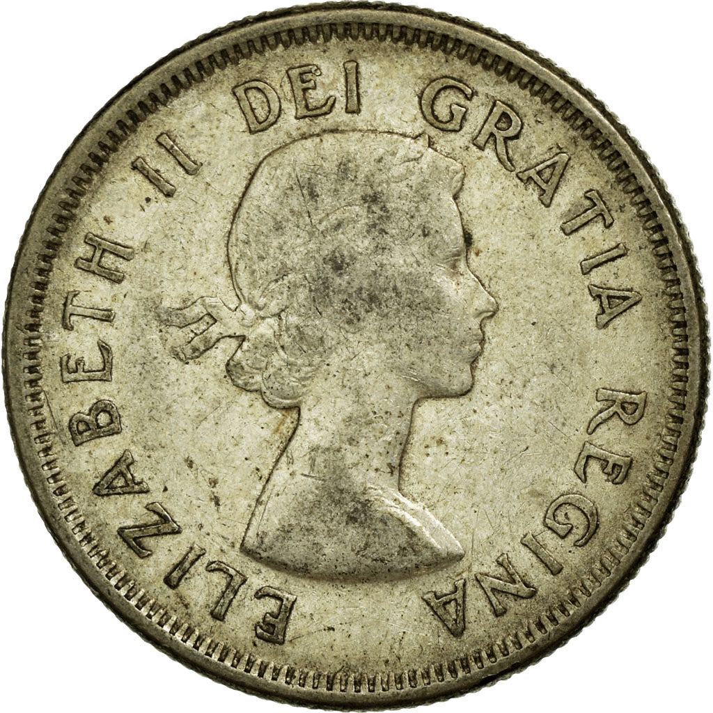 Coin, Canada, Elizabeth II, 25 Cents, 1960, Royal Canadian Mint, Ottawa