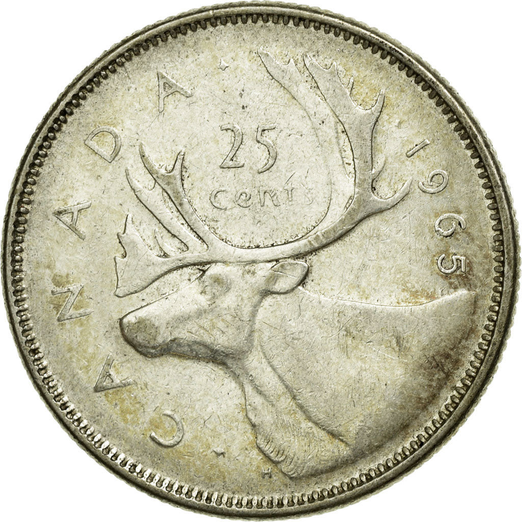 Monnaie, Canada, Elizabeth II, 25 Cents, 1965, Royal Canadian Mint, Ottawa, TTB