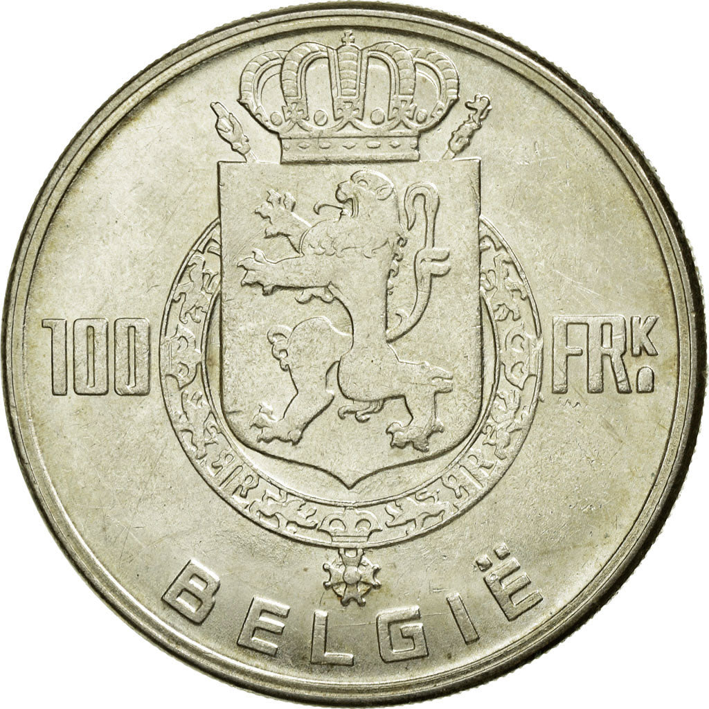 Coin, Belgium, 100 Francs, 100 Frank, 1949, EF(40-45), Silver, KM:139.1