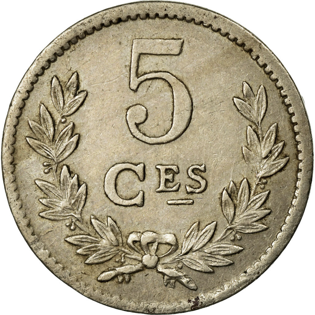 Münze, Luxemburg, Charlotte, 5 Centimes, 1924, SS, Copper-nickel, KM:33