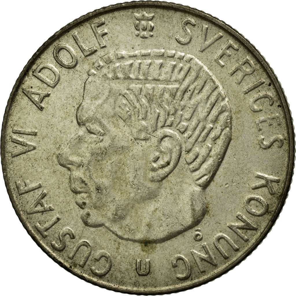 Coin, Sweden, Gustaf VI, Krona, 1964, EF(40-45), Silver, KM:826