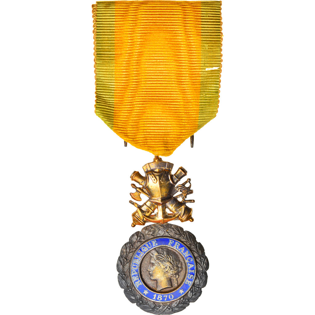 France, Troisième République, Valeur et Discipline, Medal, 1870, Very Good