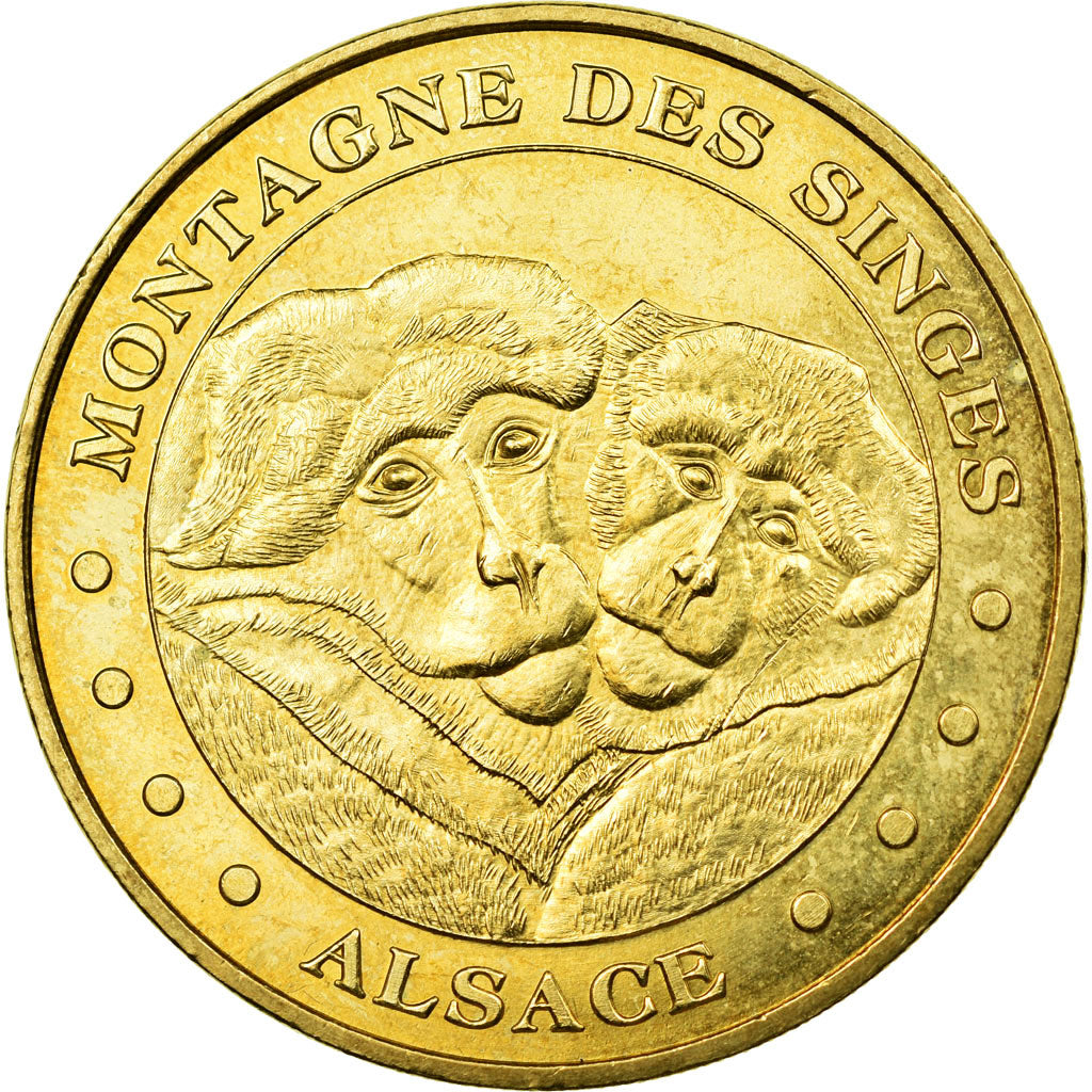 Francia, Token, Touristic token, Kintzheim - La Montagne aux Singes n°4, 2008