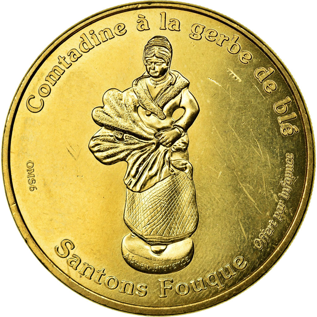 France, Token, Marseille -  OMS n° 6 - La Comtadine à la gerbe de blé, 2013