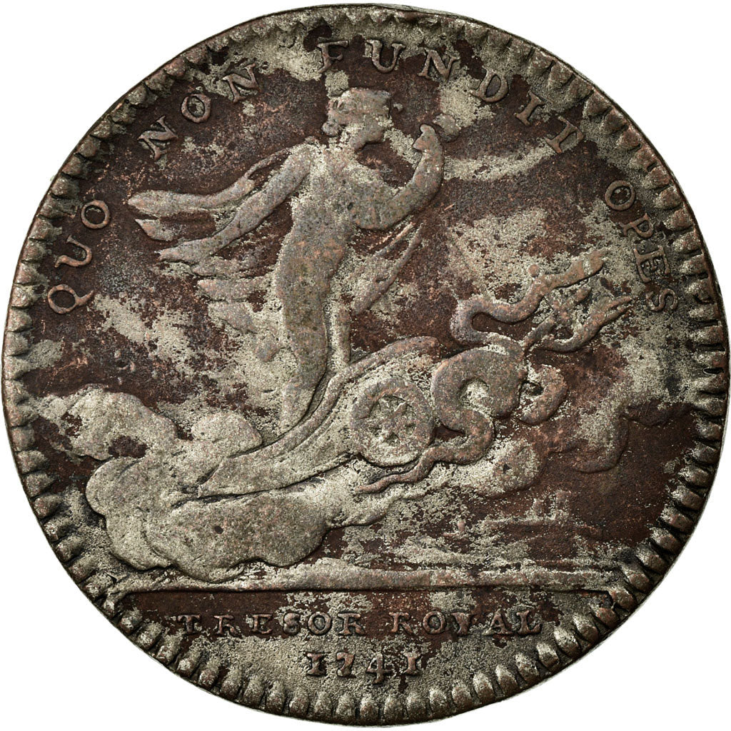 France, Token, Royal, VF(30-35), Copper, Feuardent:2055