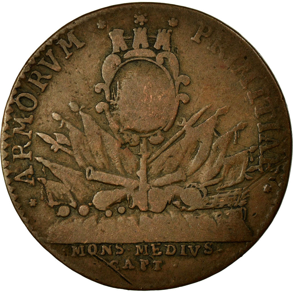 France, Token, Royal, VF(20-25), Copper, Feuardent:7829