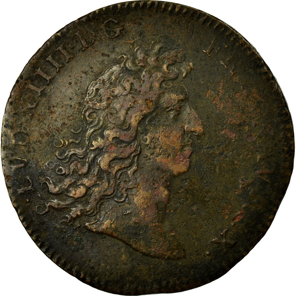 France, Token, Royal, VF(20-25), Copper, Feuardent:14012