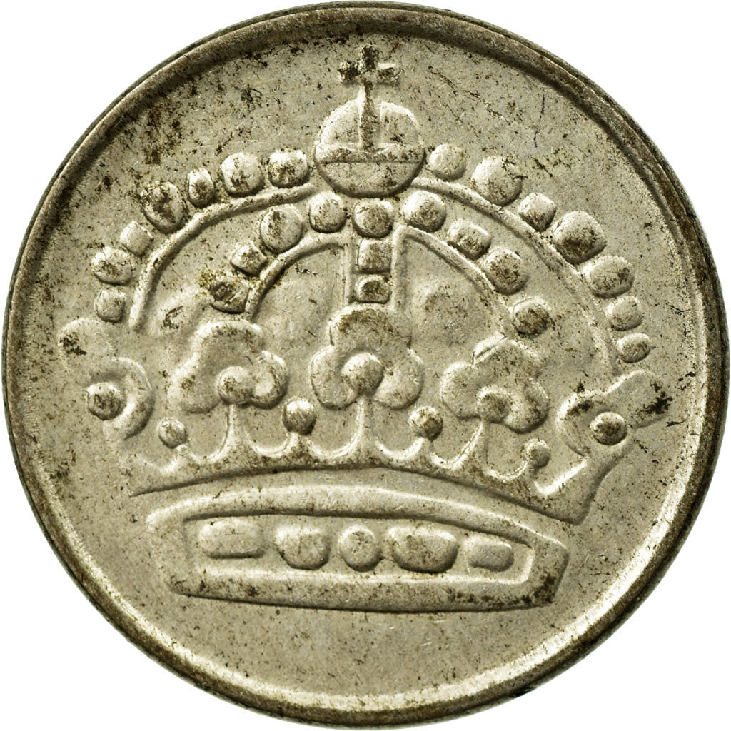 Coin, Sweden, Gustaf VI, 25 Öre, 1955, EF(40-45), Silver, KM:824