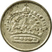 Coin, Sweden, Gustaf VI, 25 Öre, 1955, EF(40-45), Silver, KM:824