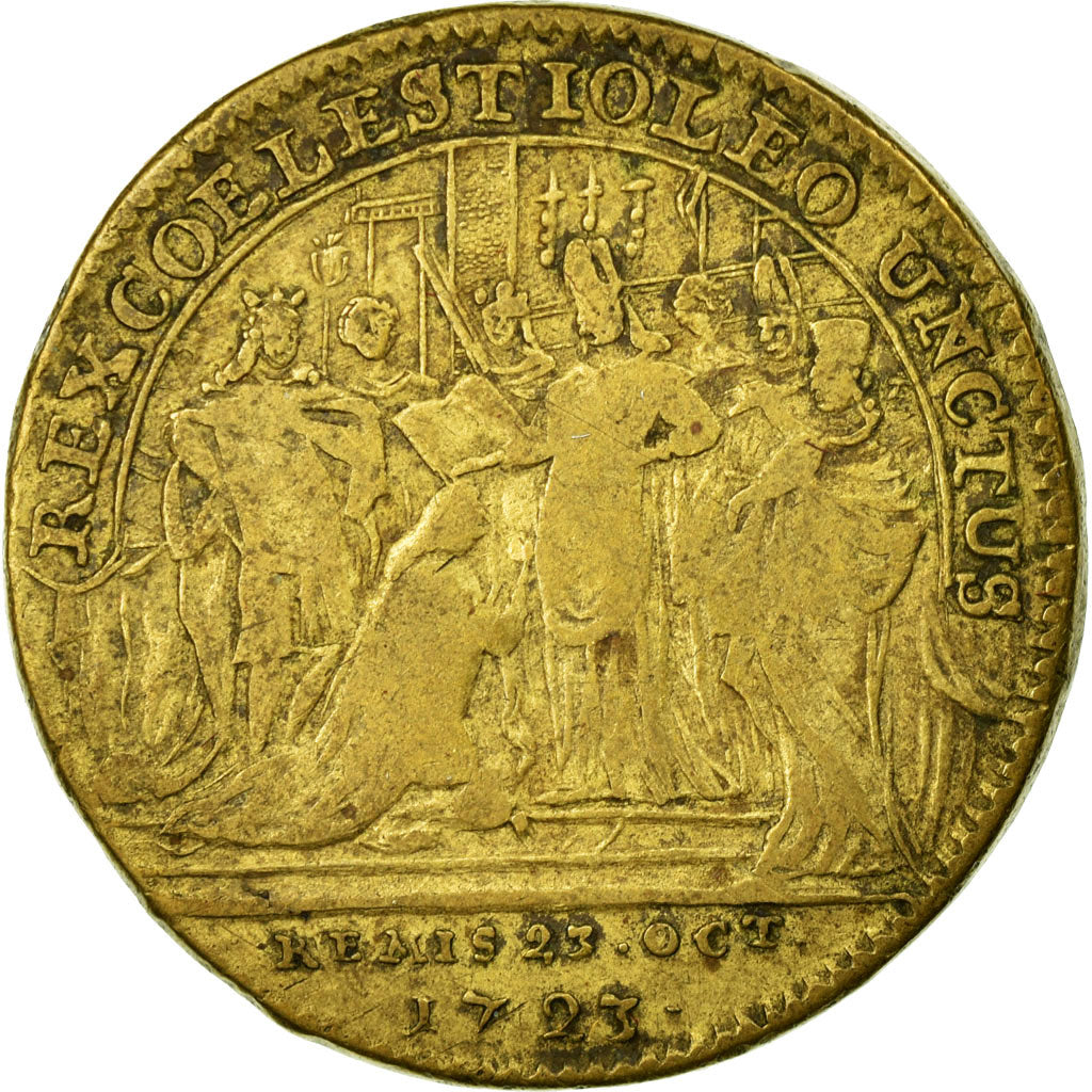France, Token, Royal, VF(30-35), Brass, Feuardent:7896
