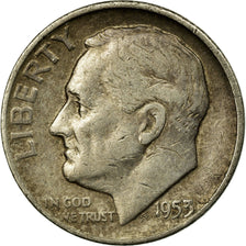 Coin, United States, Roosevelt Dime, Dime, 1953, U.S. Mint, Denver, VF(30-35)