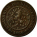 Moeda, Países Baixos, William III, 1/2 Cent, 1884, EF(40-45), Bronze, KM:109.1