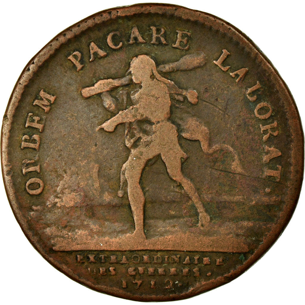 France, Token, Royal, VF(20-25), Copper, Feuardent:748