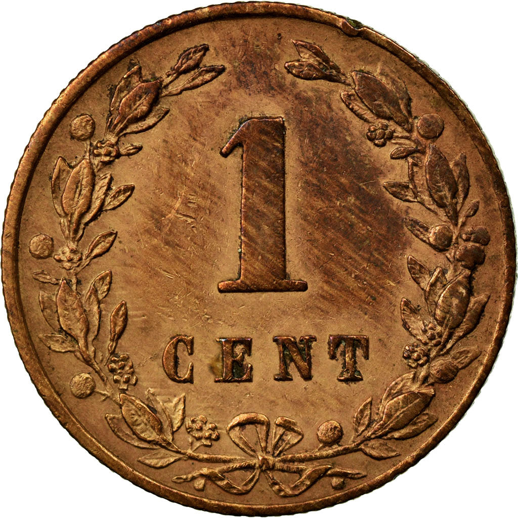 Munten, Nederland, William III, Cent, 1881, ZF, Bronze, KM:107.1
