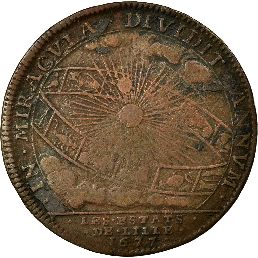France, Token, Royal, VF(30-35), Copper, Feuardent:7224