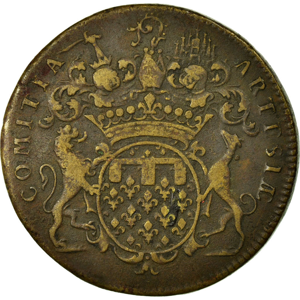 France, Token, Royal, EF(40-45), Copper