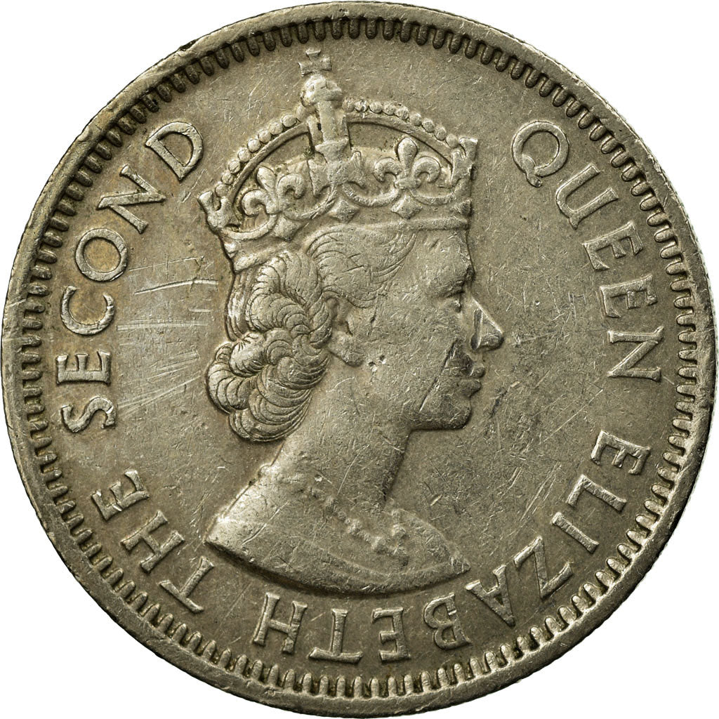 Münze, Osten Karibik Staaten, Elizabeth II, 25 Cents, 1965, SS, Copper-nickel