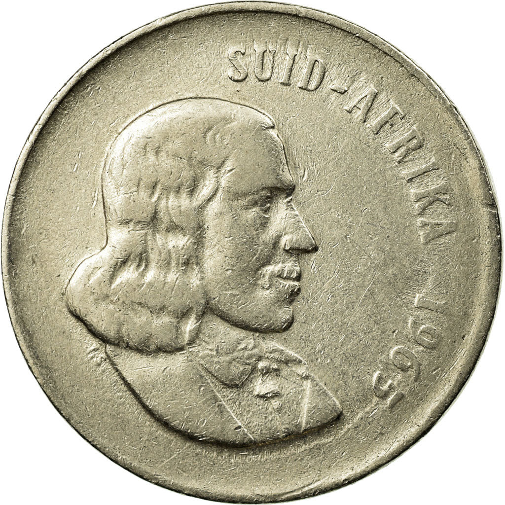 Coin, South Africa, 20 Cents, 1965, VF(30-35), Nickel, KM:69.2