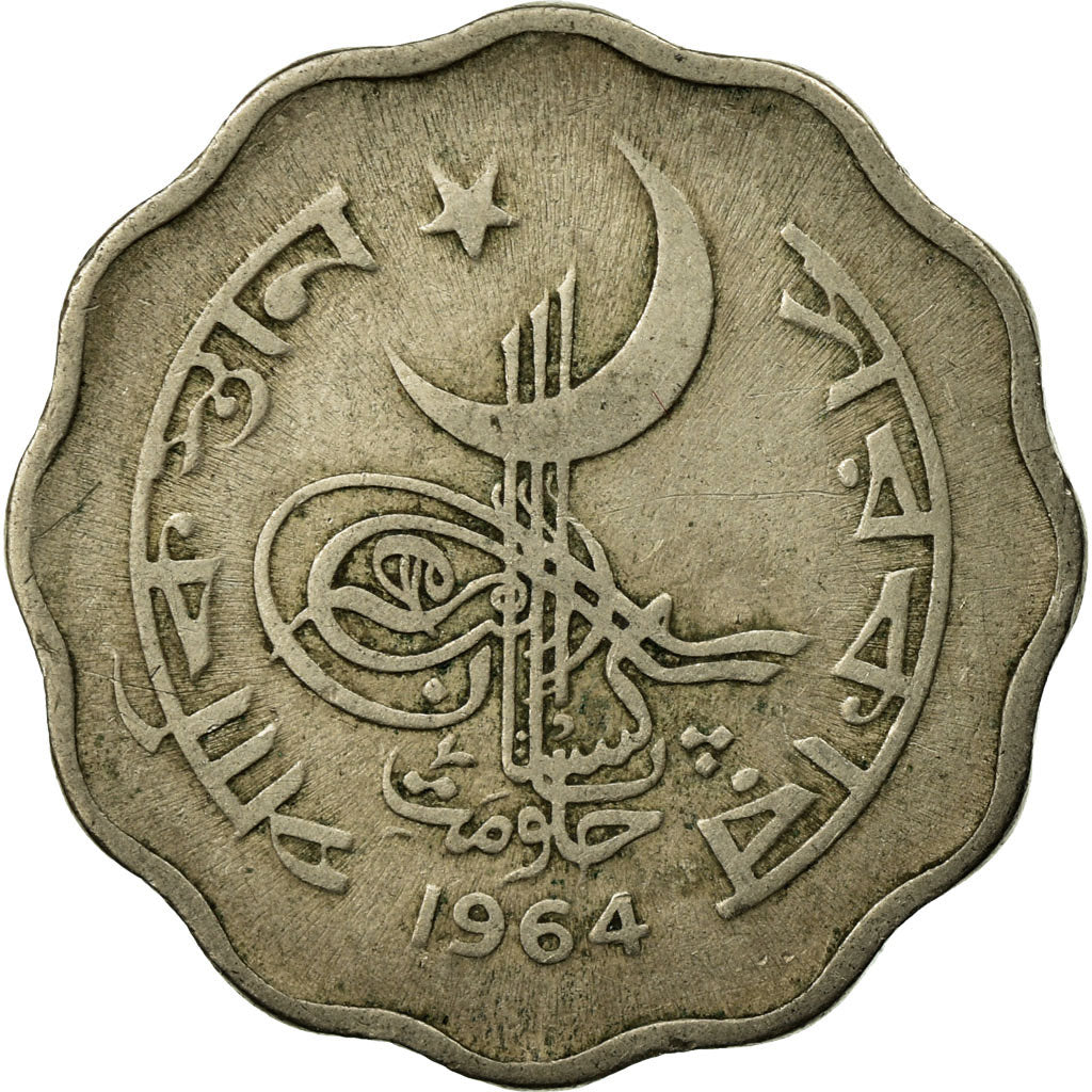 Coin, Pakistan, 10 Paisa, 1964, VF(30-35), Copper-nickel, KM:27