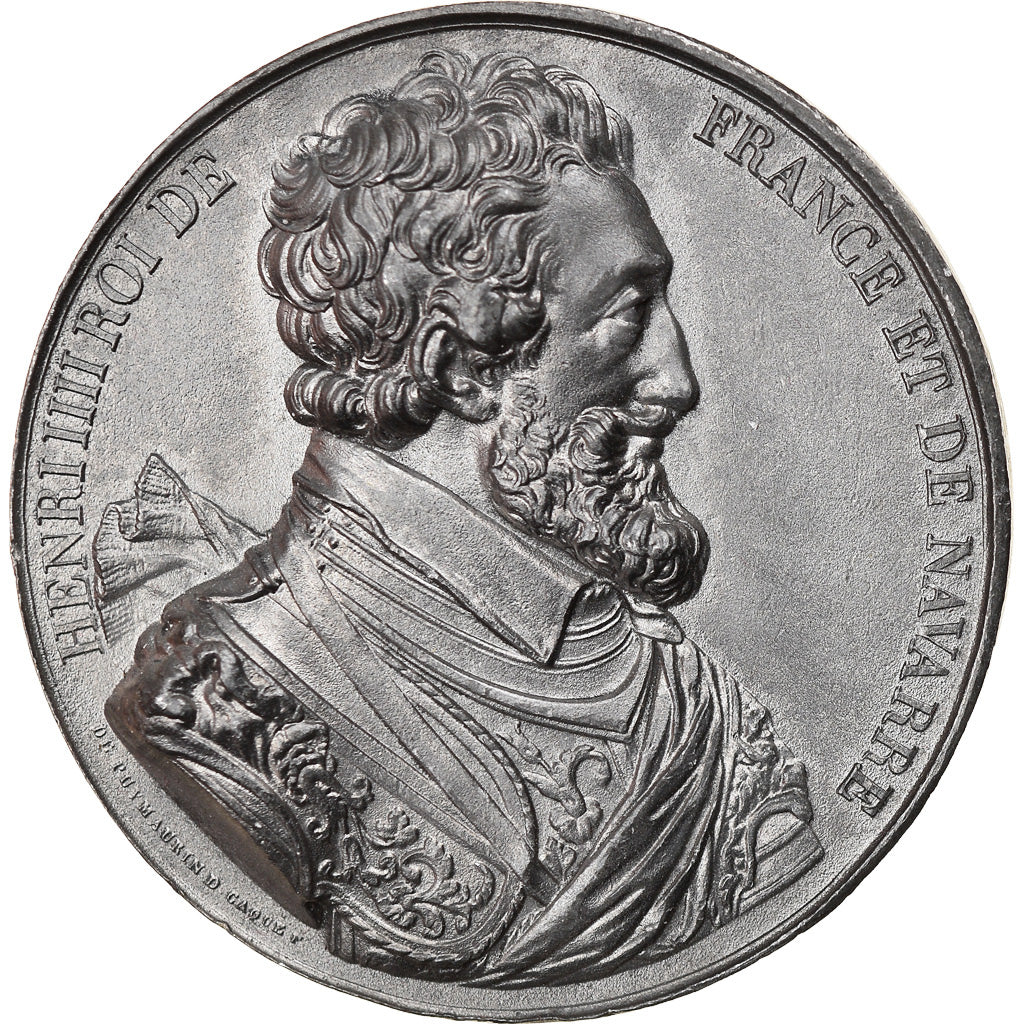 Frankrijk, Medaille, Les Rois de France,  Henri IV, History, Caqué, PR, Tin