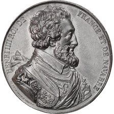 Frankrijk, Medaille, Les Rois de France,  Henri IV, History, Caqué, PR, Tin
