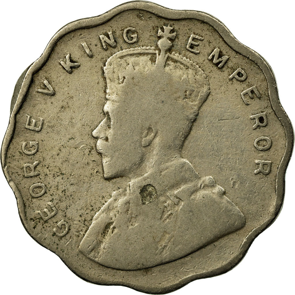 Moneda, INDIA BRITÁNICA, George V, Anna, 1933, MBC, Cobre - níquel, KM:513