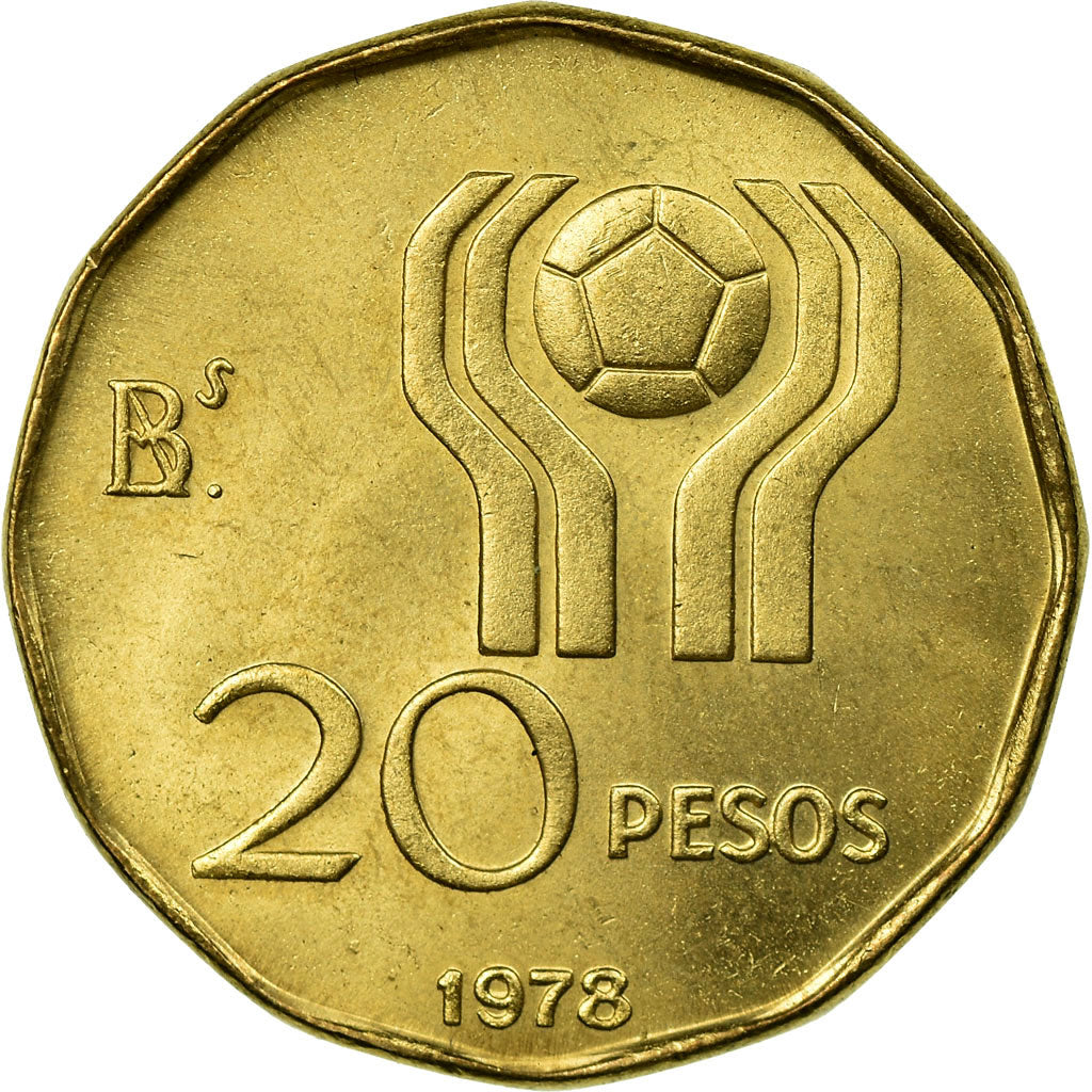 Coin, Argentina, 20 Pesos, 1978, EF(40-45), Aluminum-Bronze, KM:75
