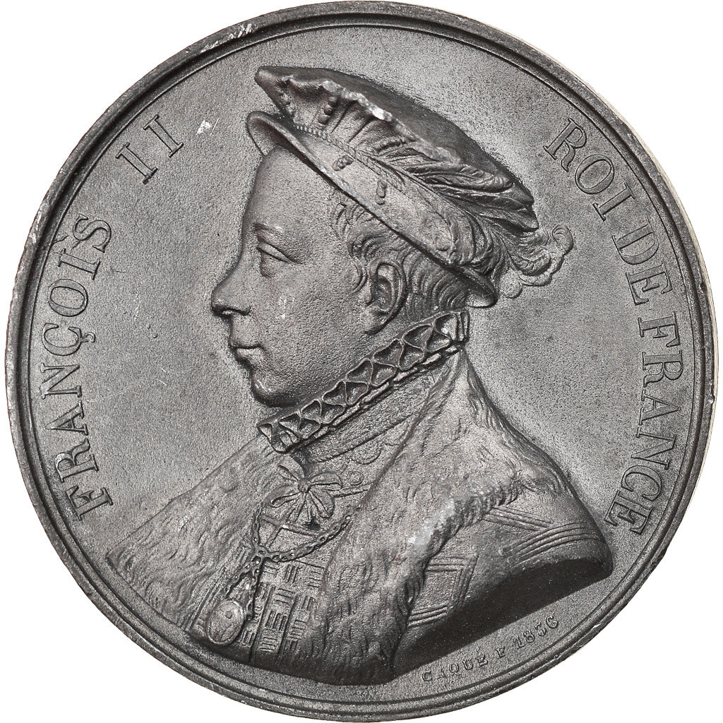 France, Médaille, Les Rois de France, François II, History, Caqué, SUP, Tin