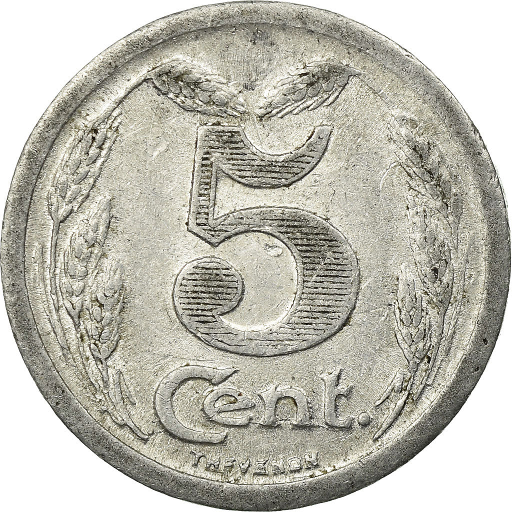Coin, France, 5 Centimes, 1921, VF(30-35), Evreux, Aluminium, Elie:10.1