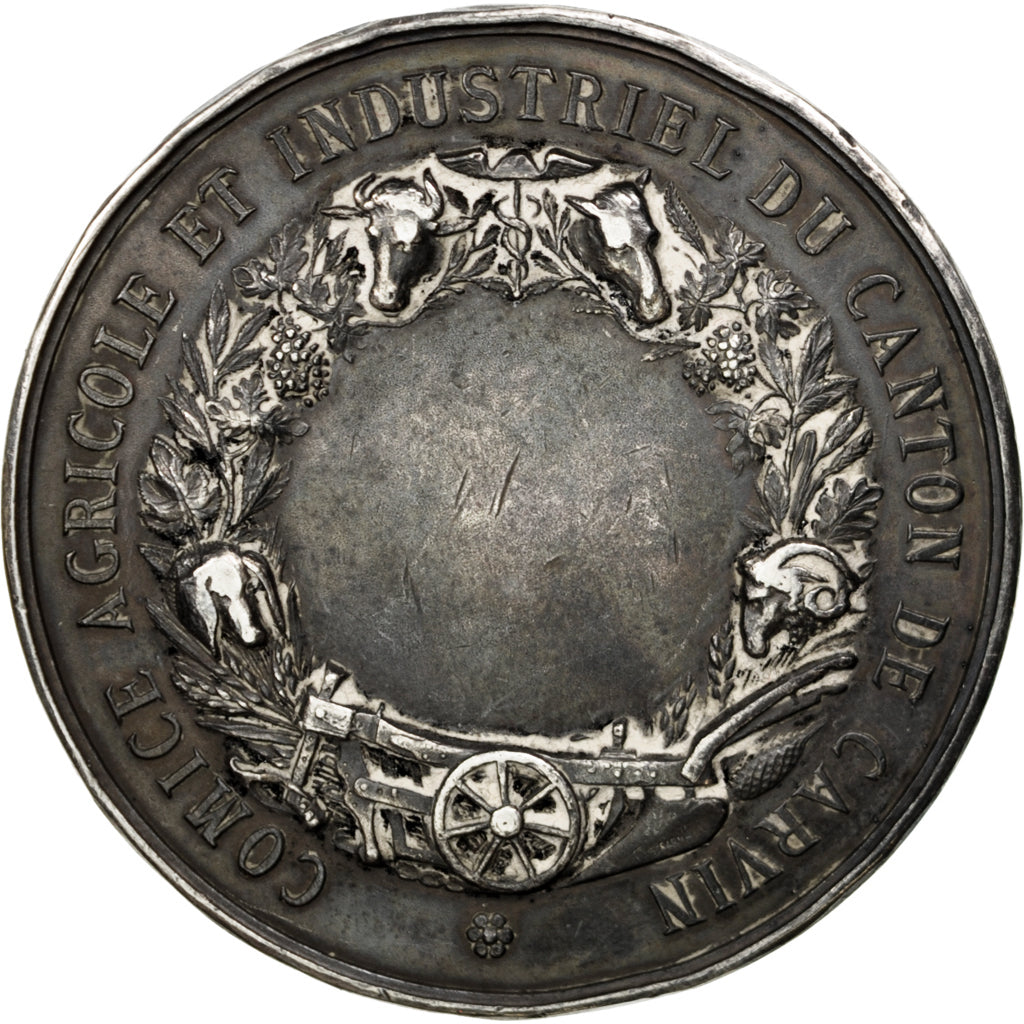 France, Medal, French Third Republic, Business & industry, AU(50-53), Silver