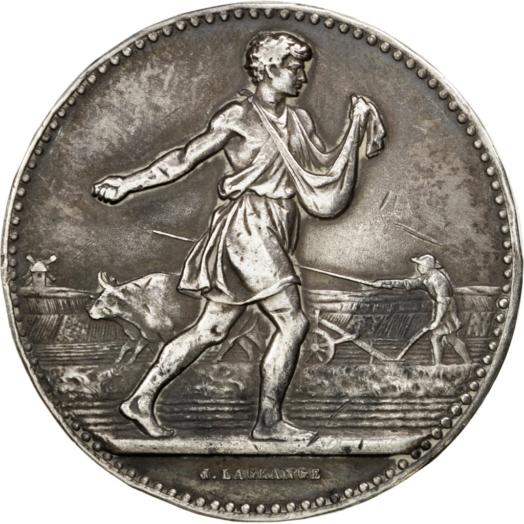 Francia, Medal, French Third Republic, Business & industry, BB+, Argento
