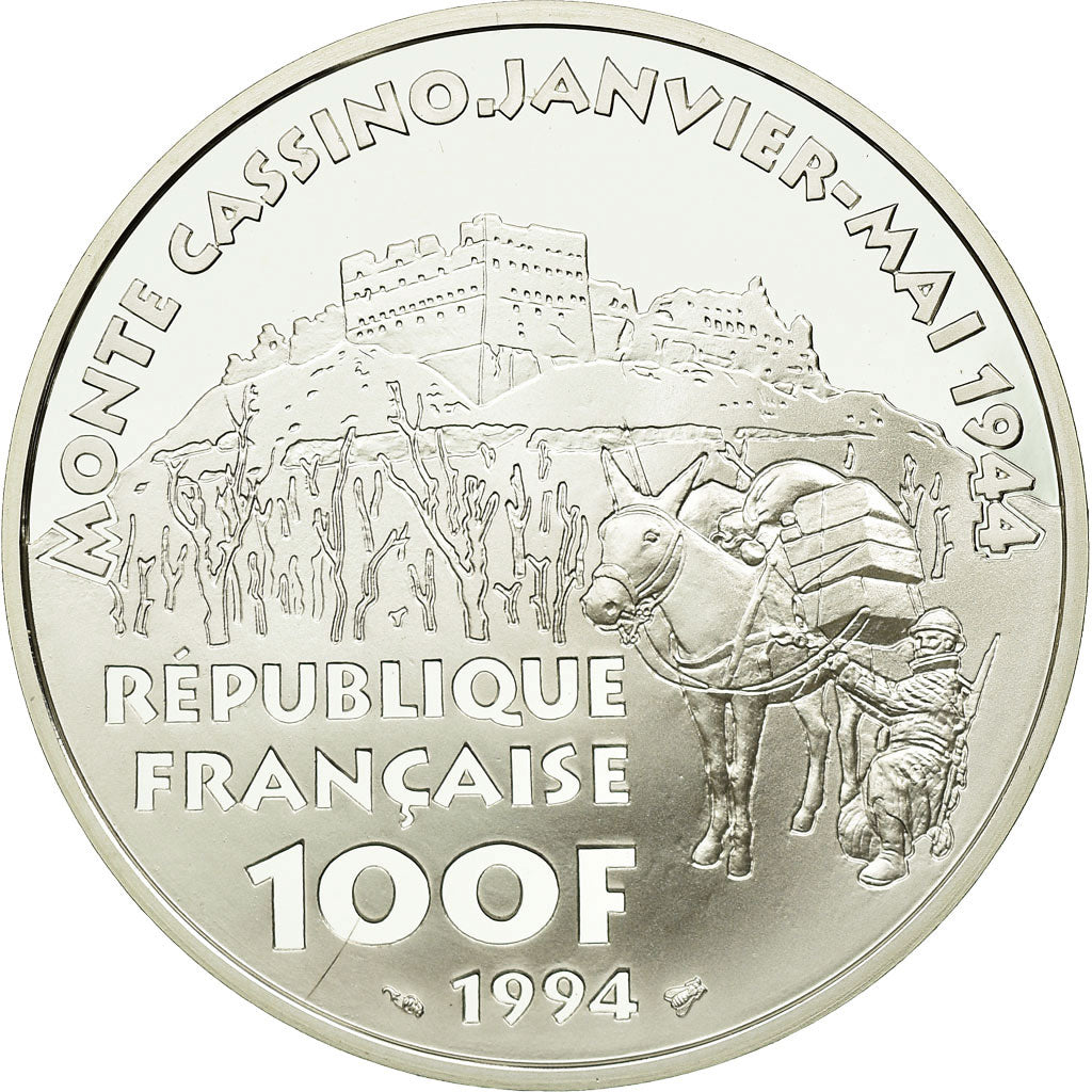 Coin, France, 100 Francs, 1994, MS(65-70), Silver, KM:1041, Gadoury:C77