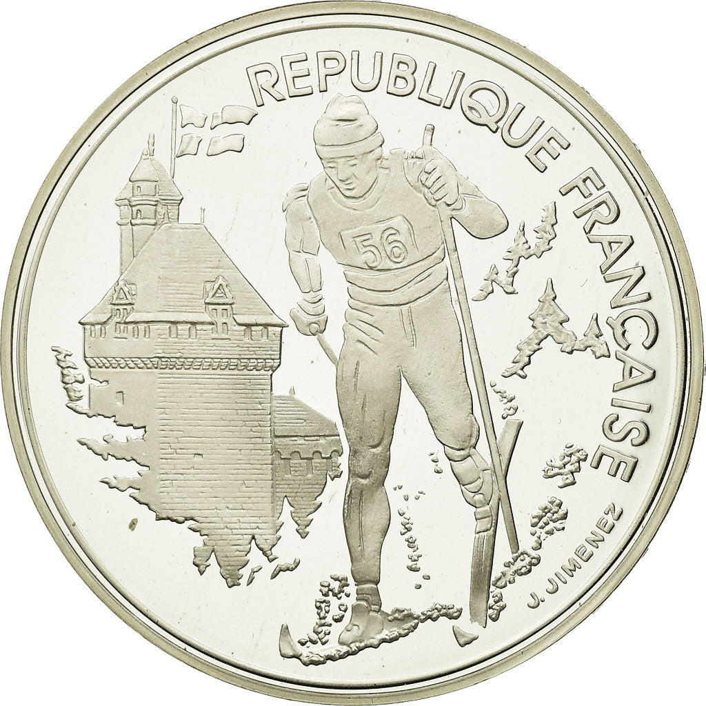 Munten, Frankrijk, 100 Francs, 1991, FDC, Zilver, KM:994, Gadoury:C18