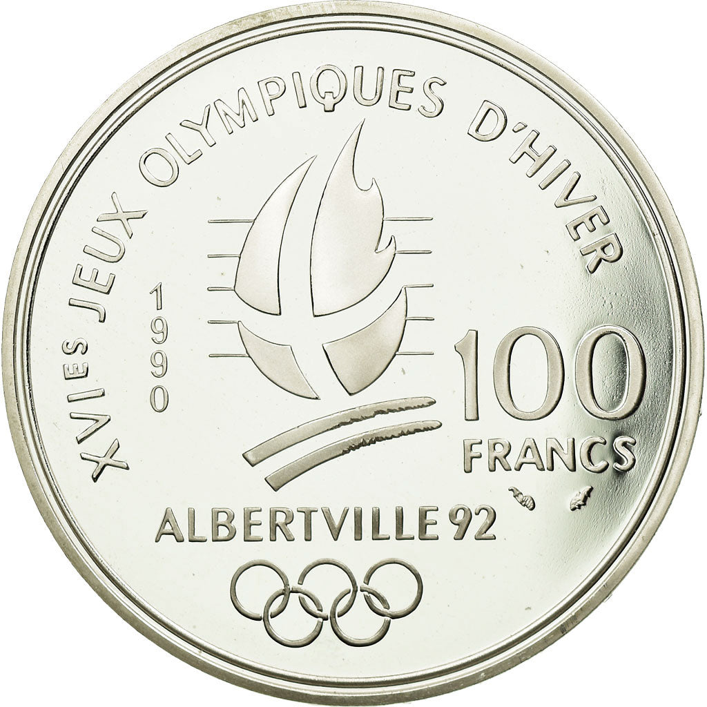 Coin, France, 100 Francs, 1990, MS(65-70), Silver, KM:983, Gadoury:C11