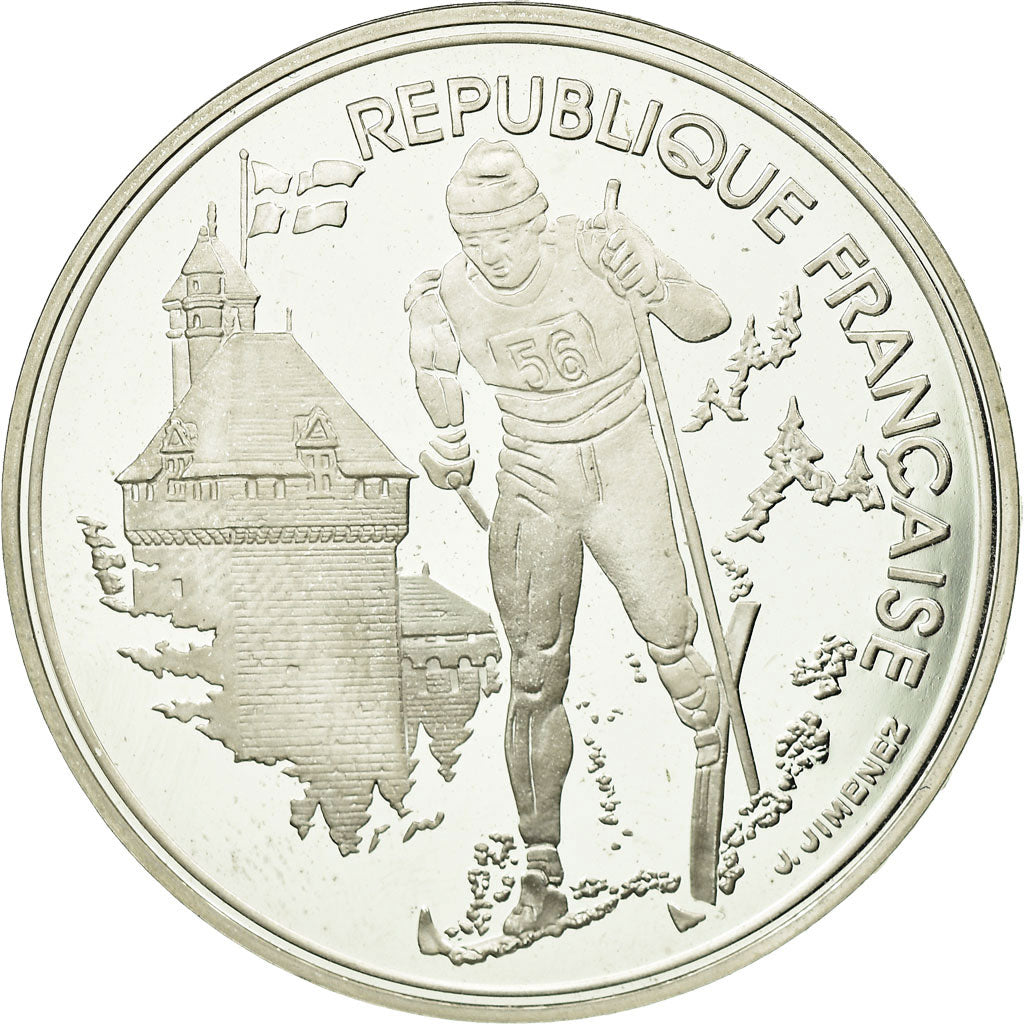 Munten, Frankrijk, 100 Francs, 1991, FDC, Zilver, KM:994, Gadoury:C18