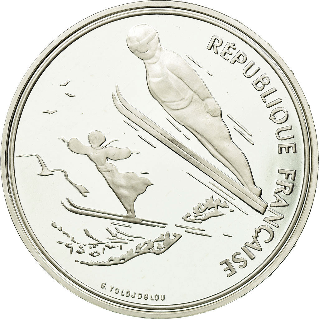 Moneta, Francja, 100 Francs, 1991, MS(65-70), Srebro, KM:995, Gadoury:C20