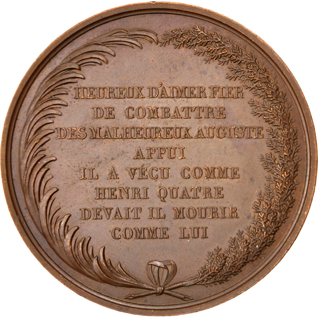 Frankrijk, Medal, Louis XVIII, History, Caqué, ZF+, Bronze