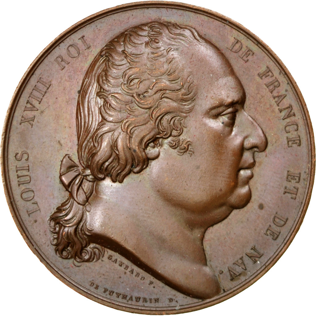Frankreich, Medal, Louis XVIII, Religions & beliefs, Gayrard, VZ, Bronze