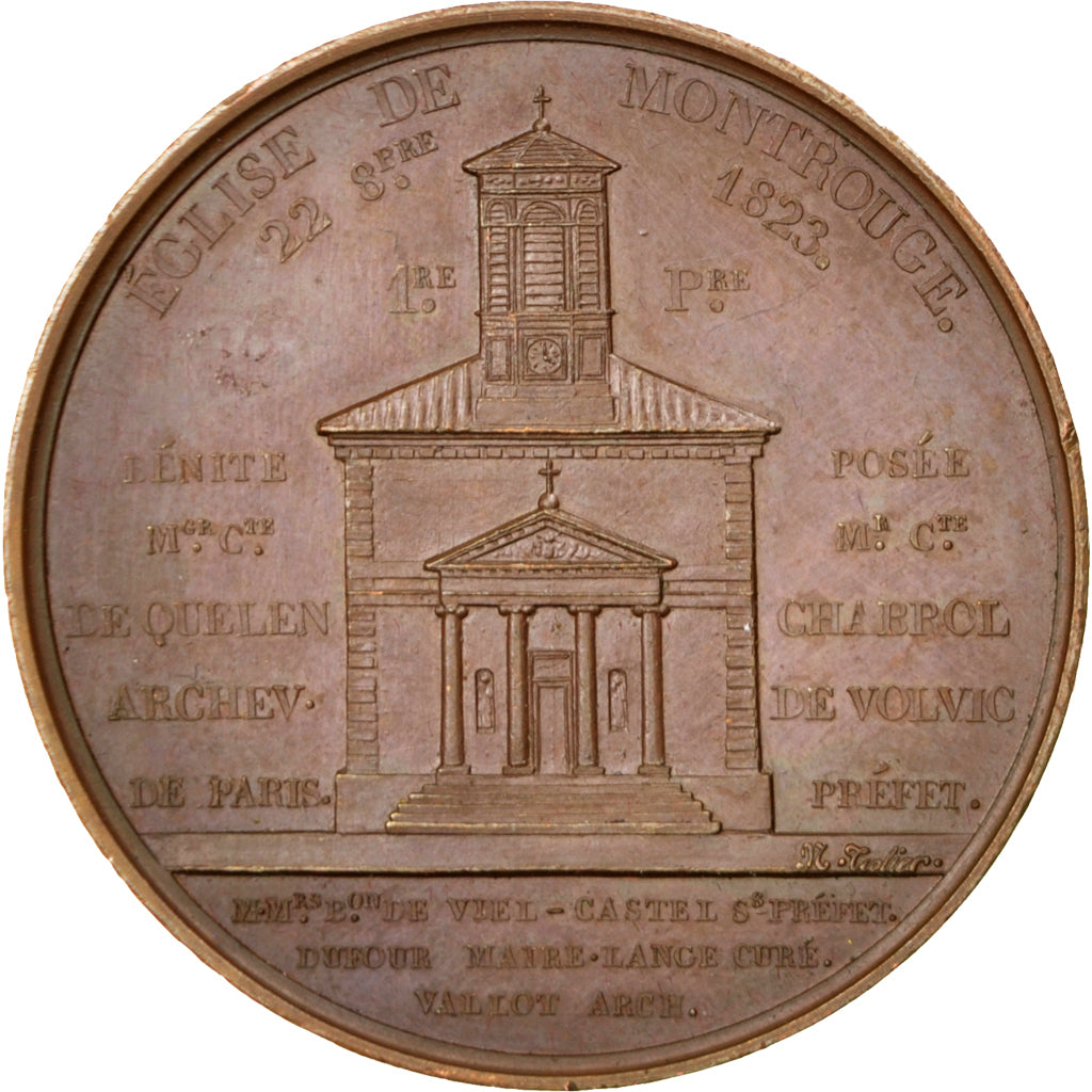 Frankreich, Medal, Louis XVIII, Religions & beliefs, Gayrard, VZ, Bronze