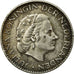 Munten, Nederland, Juliana, Gulden, 1958, ZF, Zilver, KM:184