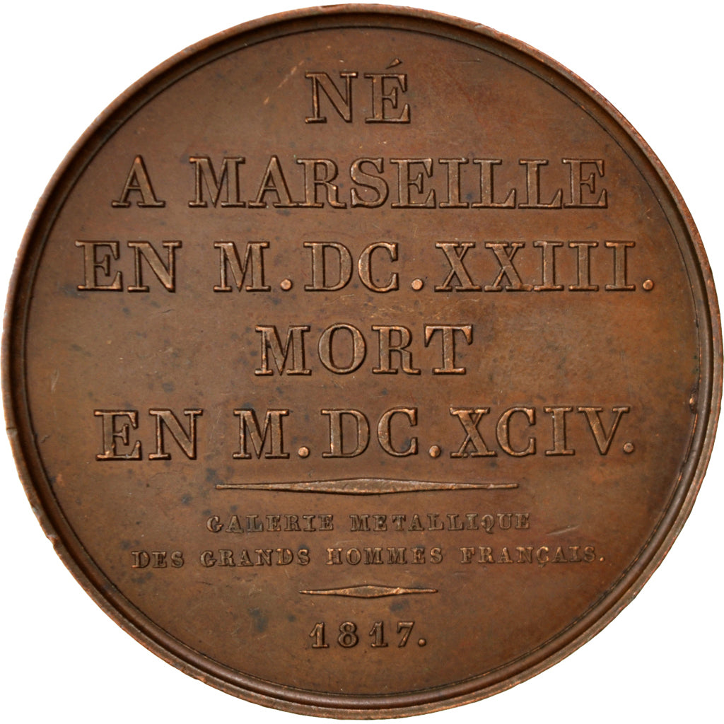 FRANCE, Arts & Culture, Louis XVIII, Medal, AU(55-58), Gatteaux, Bronze, 41,...