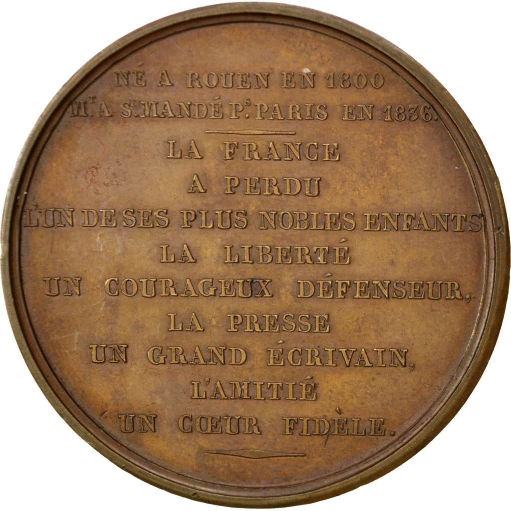 Frankreich, Medal, Louis Philippe I, Arts & Culture, Rogat, VZ, Bronze