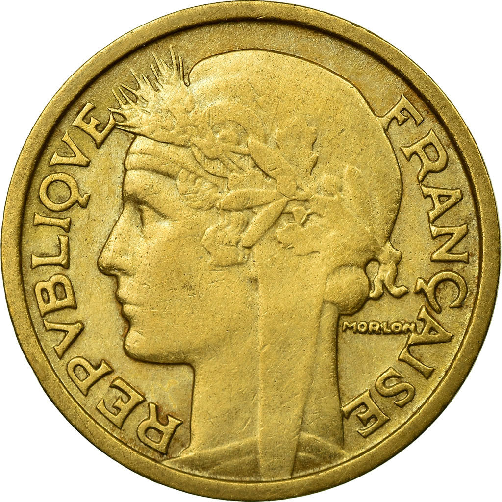 Moneta, Francia, Morlon, Franc, 1933, Paris, MB+, Alluminio-bronzo, KM:885