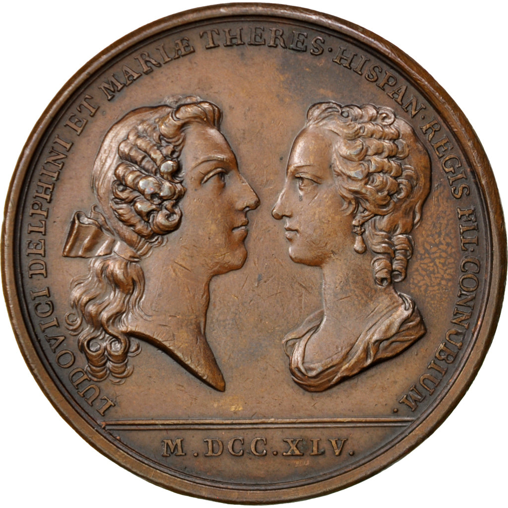 Frankreich, Medal, Louis XV, Politics, Society, War, VZ, Bronze, Divo:125